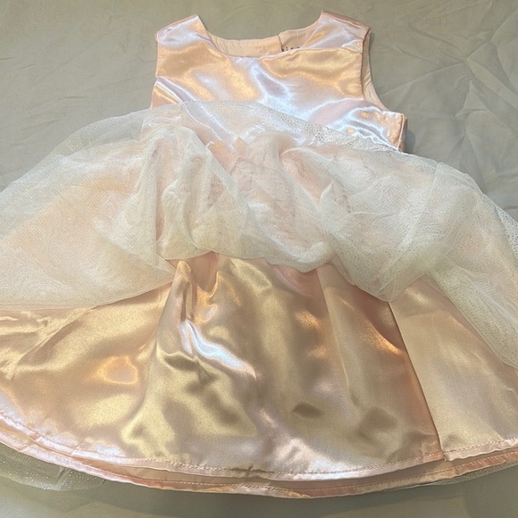 Biscotti - Pink Satin Party Dress - Picture 4 of 6